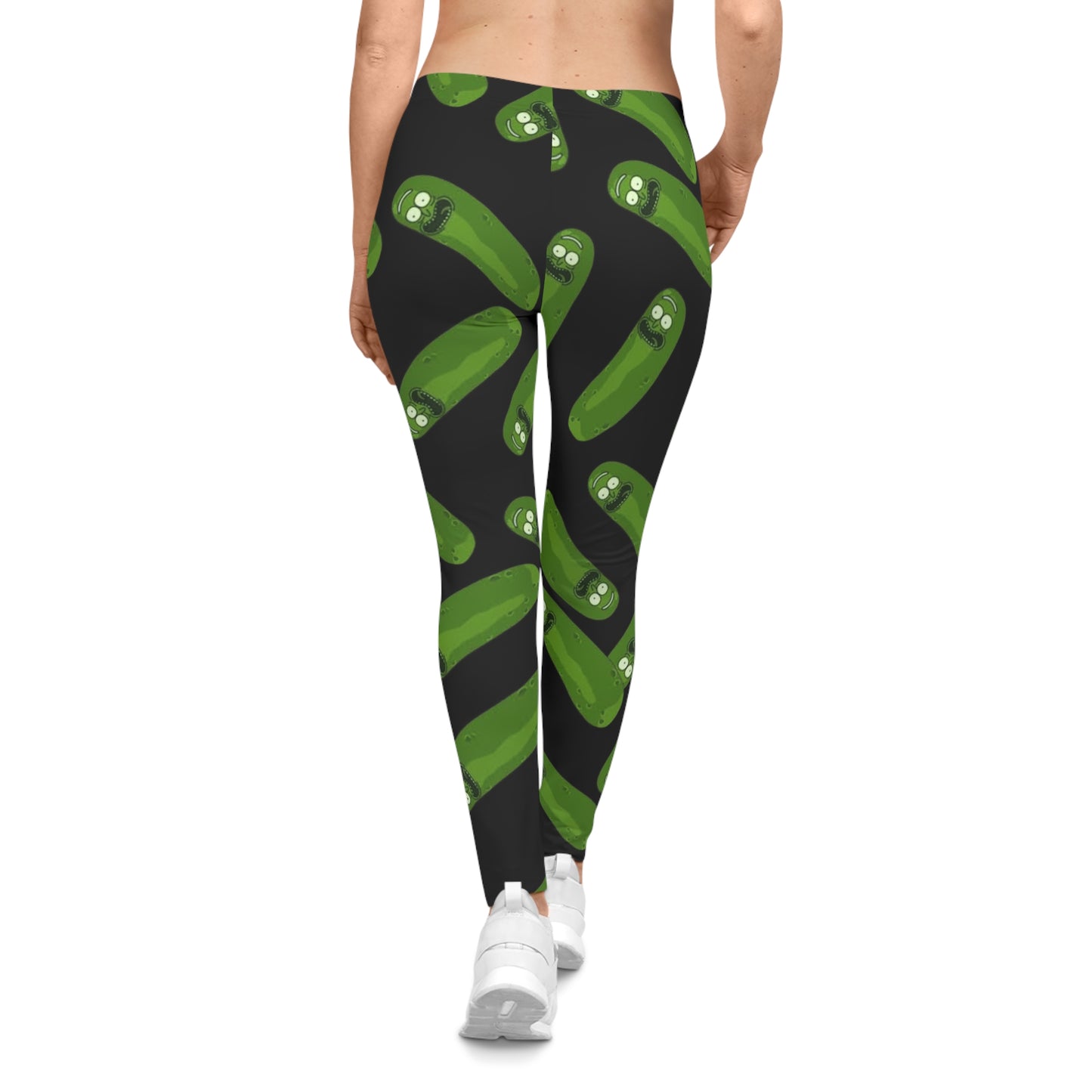 Pickle Pattern Women's Casual Leggings - Fun Activewear for Foodies, Fitness, Gifts, Eco-Friendly Style, Everyday Comfort