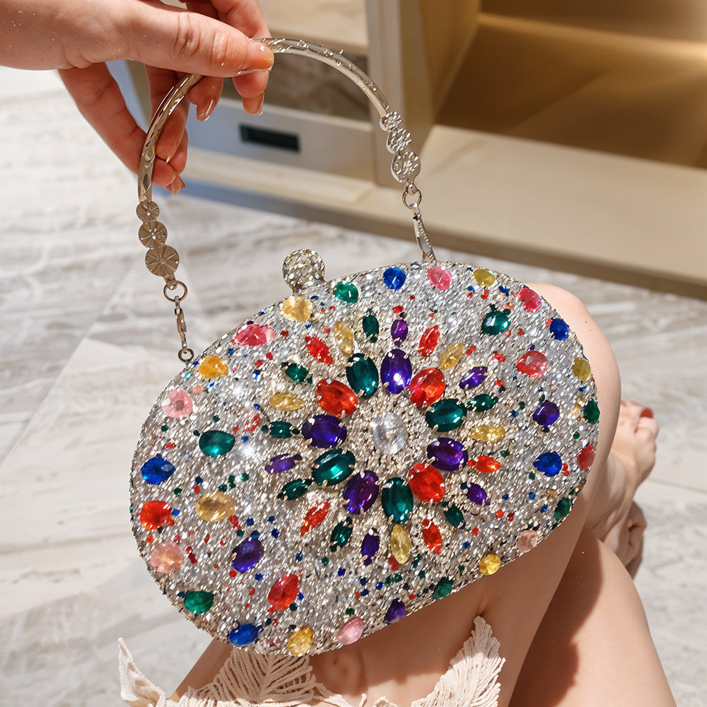 Beaguful Women'S Evening Bags Sparkly Rhinestone Clutch Purses Luxury Handbags, Perfect for All Ages in Special Events, Wedding, Evening Party, Prom, Various Parties, Multiple Colors Available