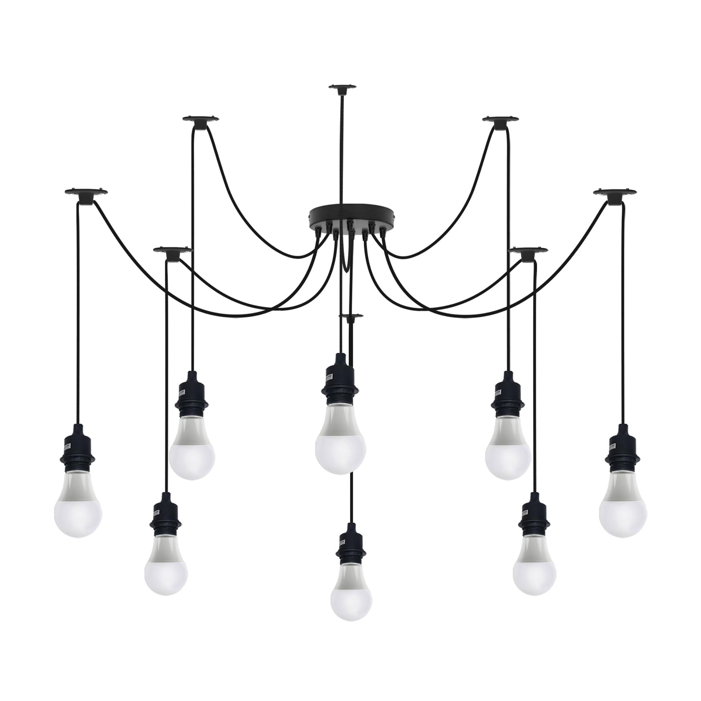 Industrial Spider Pendant Light Multi-Way E27~6298