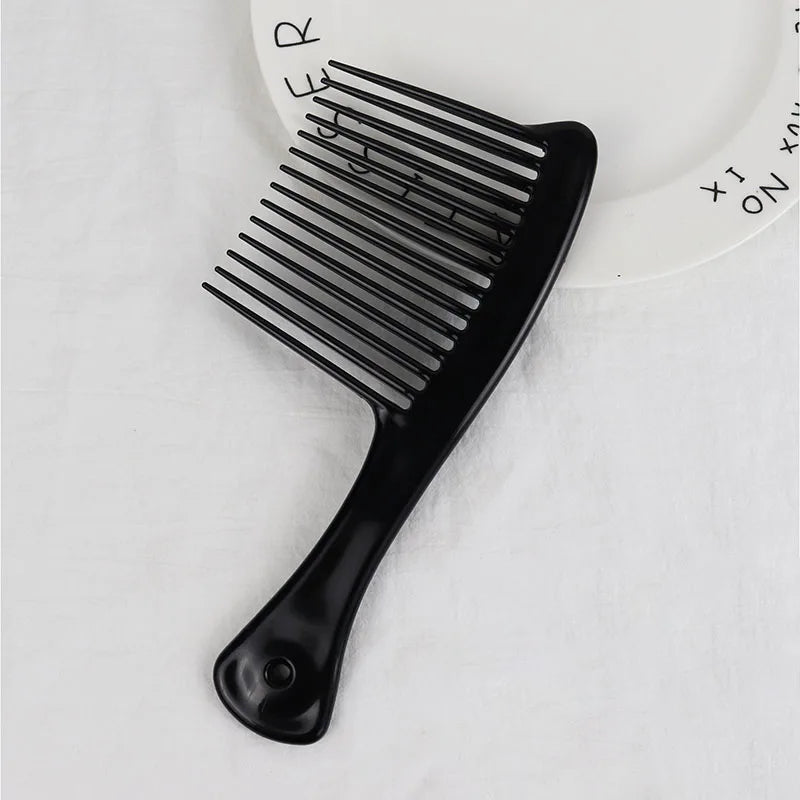 1PC plastic thickened wide and long toothed rake comb professional hair comb black axe hairstyle comb dyeing brush tool comb