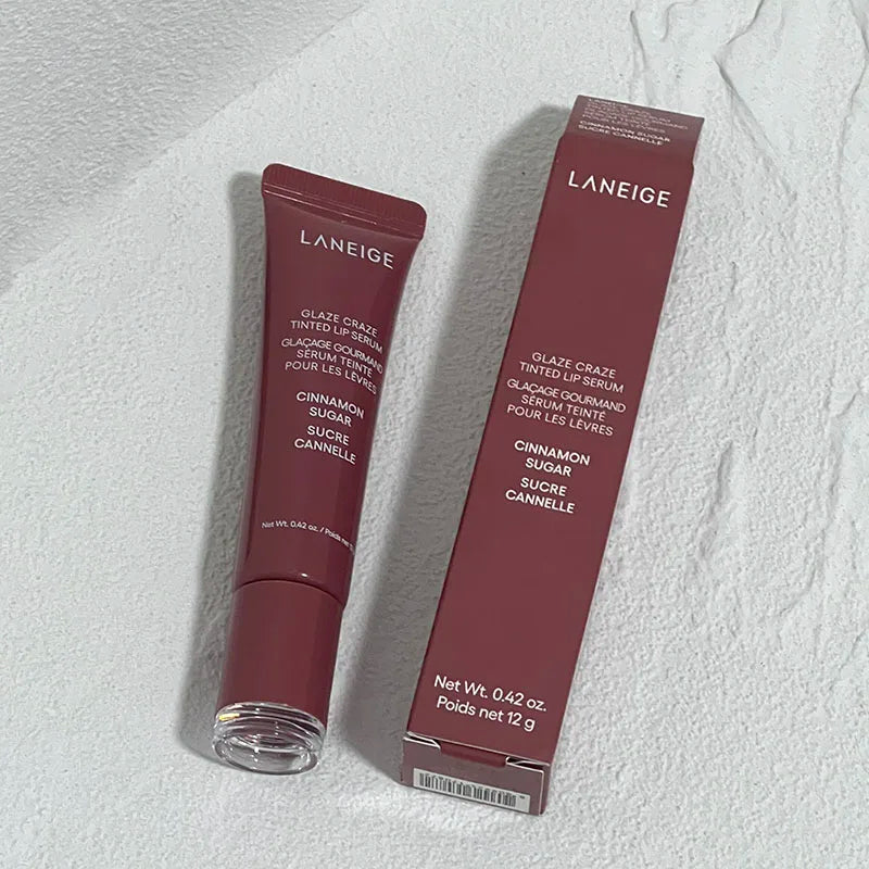 Laneige Donut Lip Balm Moisturizing Mirror Lip Gloss Lip Strawberry Raspberry Chocolate Glaze Smell Lipstick Transparent Lip Oil