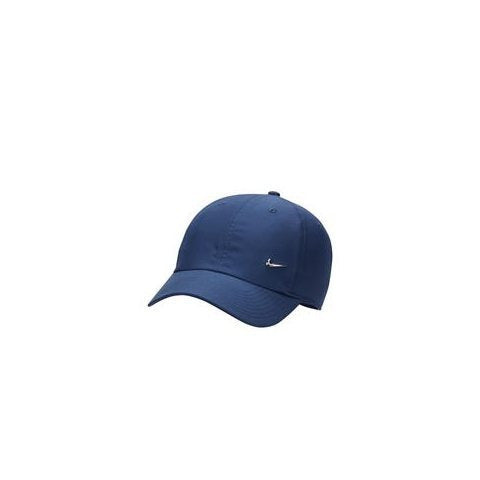 Nike Unisex All-Season Quick-Dry Logo Cap - Breathable Adjustable Snapback Hat for Men & Women, Black with White Emblem, Metal Swoosh Cap Nike Brand Design (Hand Wash Only)