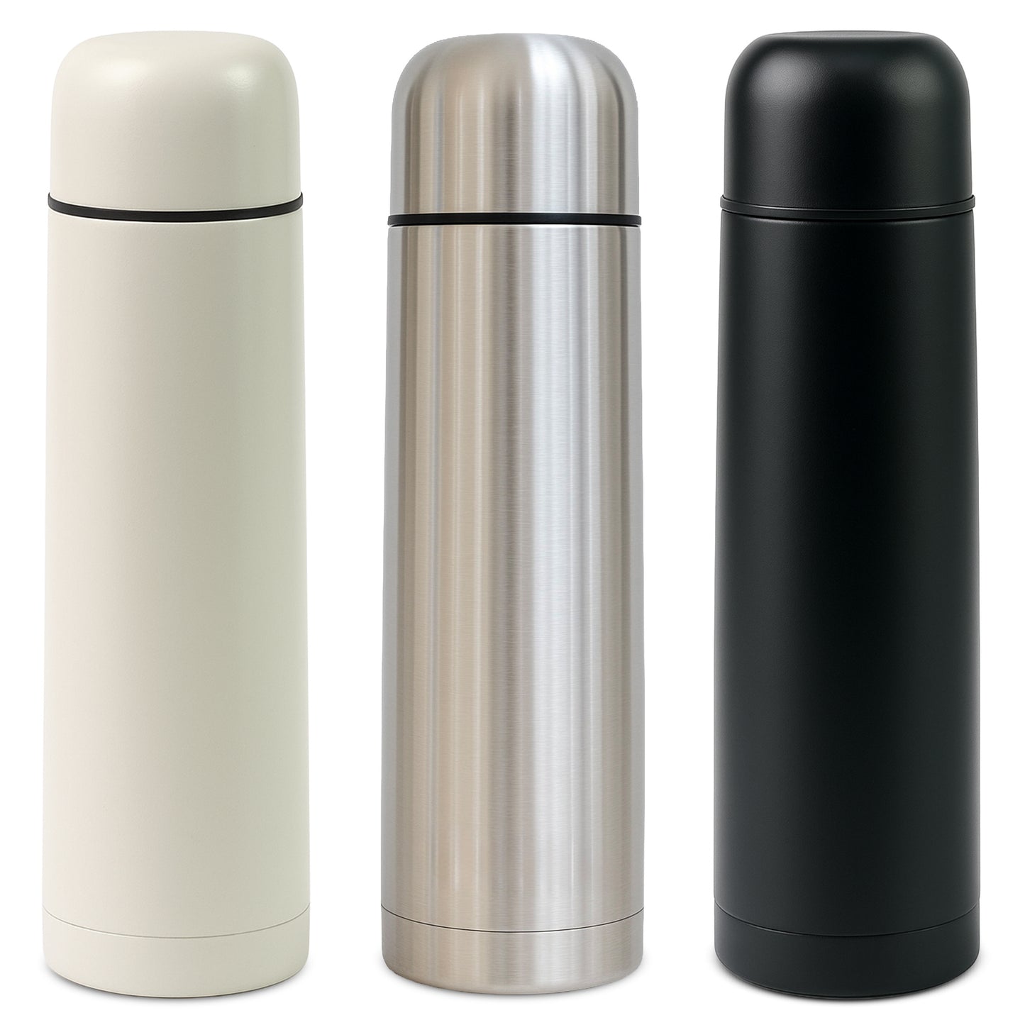 Loch & Skye Vacuum Insulated Flask Stainless Steel Double Walled Thermo Bottle Leakproof BPA-Free Water Hot and Cold Drink Flask for Office, Hiking, Camping and Travel Use