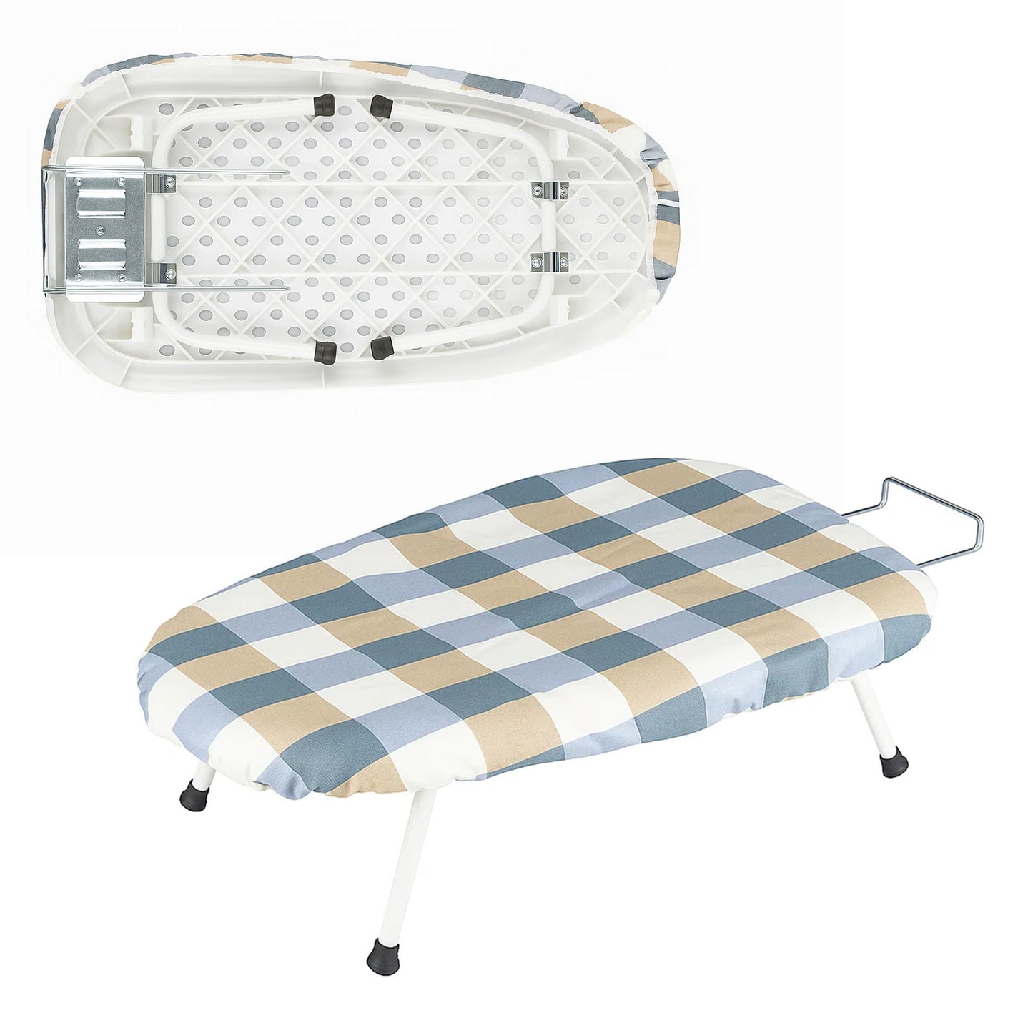 1pc Compact Folding Ironing Board with Space-Saving, Easy Storage, Multi-Use Design for Home Use, Durable Plastic Material, Ironing Boards