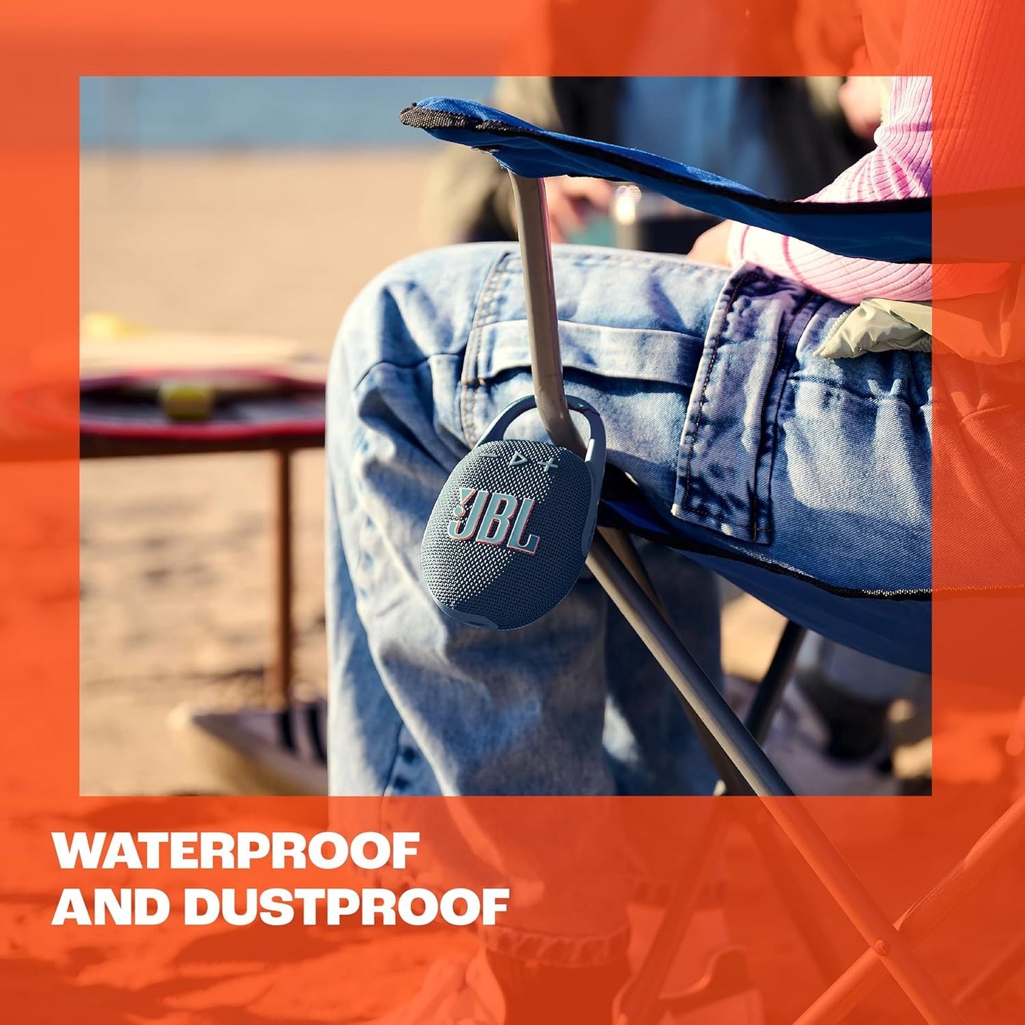 JBL Clip 5 Ultra-Portable bluetooth Speaker with Integrated Carabiner, Big JBL speaker Pro Sound, PlaytimeBoost, Waterproof Design and 12-Hour Playtime - Black