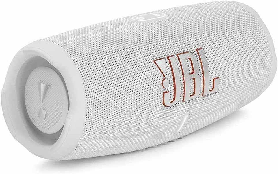 JBL Charge 5 Portable Bluetooth Speaker with Deep Bass, IP67 Waterproof and Dustproof, 20 Hours of Playtime, Built-In Powerbank,- Available in BLACK / GREEN / GREY / PINK / RED / SQUAD / TEAL / WHITE