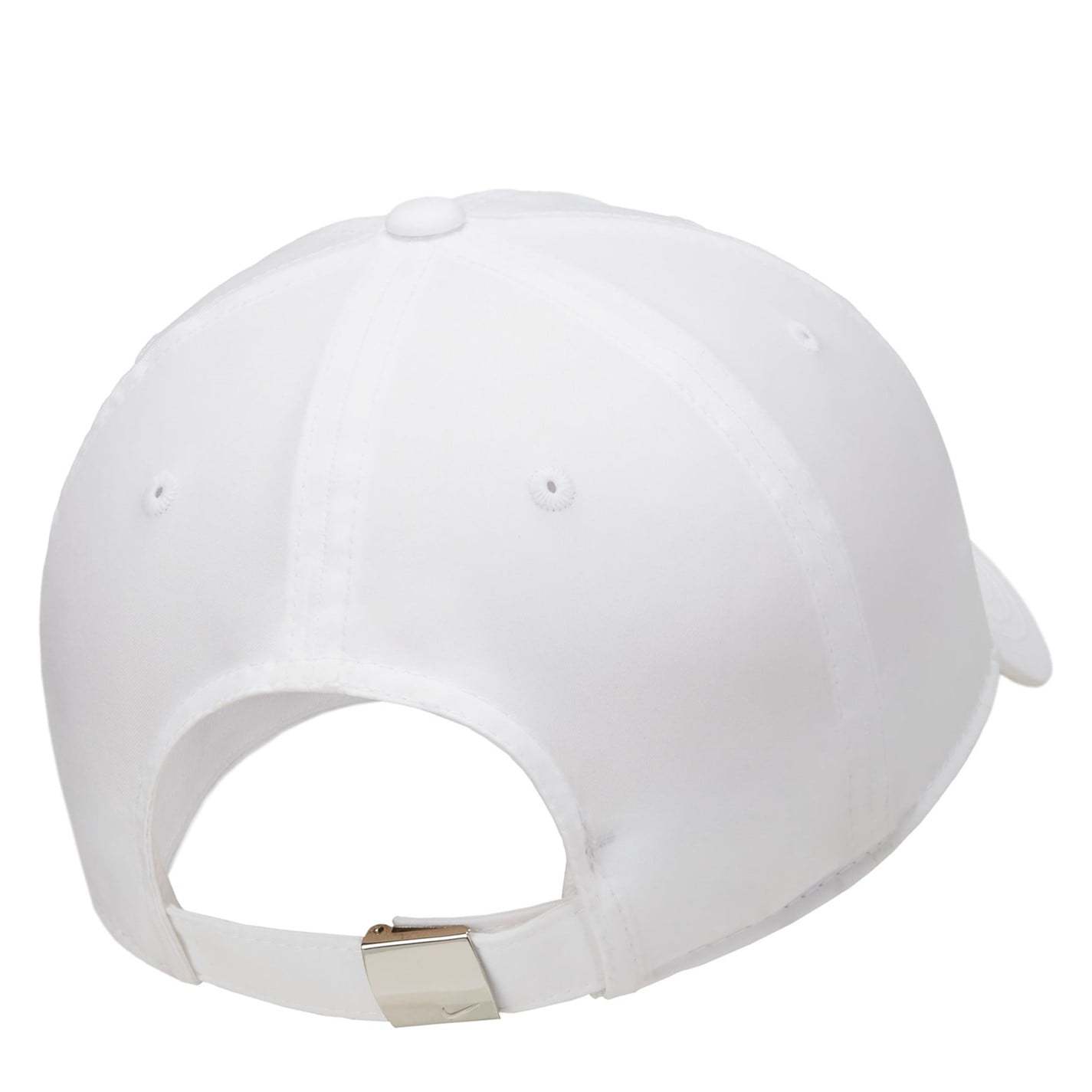 Nike Unisex All-Season Quick-Dry Logo Cap - Breathable Adjustable Snapback Hat for Men & Women, Black with White Emblem, Metal Swoosh Cap Nike Brand Design (Hand Wash Only)