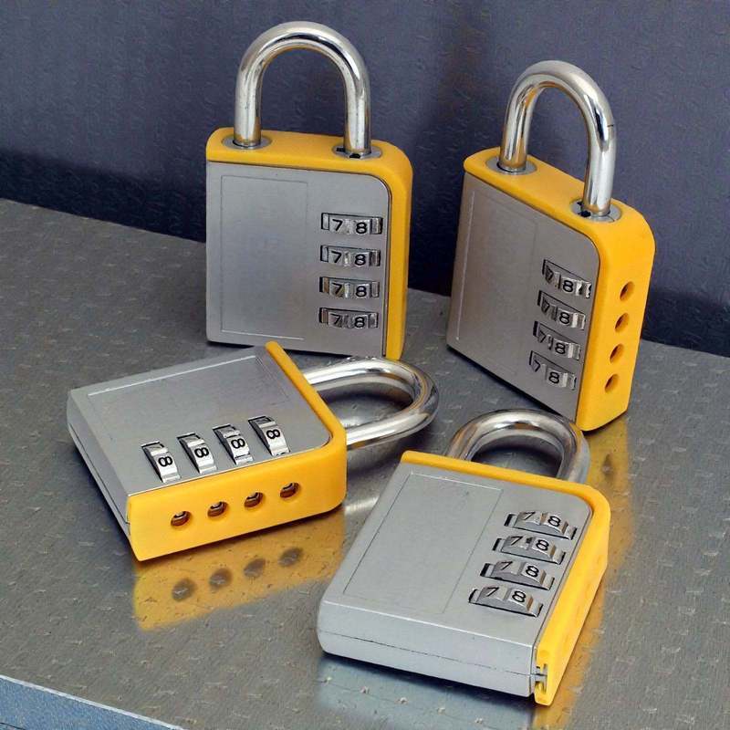 4-PACK Combination Padlock Lock Steel Shackle Gym Locker Toolbox - 5 Year Warranty