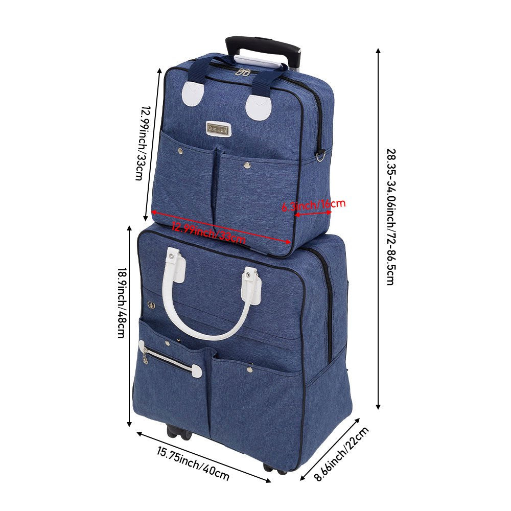 2 Piece Lightweight Rolling Luggage Set with Spinner Wheels, Suitcase Set, Spinner Luggage Set, Carry - on Suitcase and Matching Travel Bag for Business Trips, Versatile Luggage Solution for Vacation Getaways, Weekend Trips a