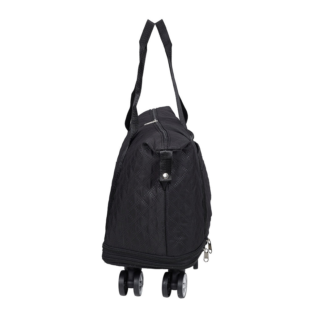 Travel Tote Bag with Detachable Wheels, Multifunctional Travel Bag with A Partition Section, Expandable Luggage Bag, Large Capacity Travel Duffle Bag Gym Tote Bags, Shoulder Bag, Gift for Wife and Parents
