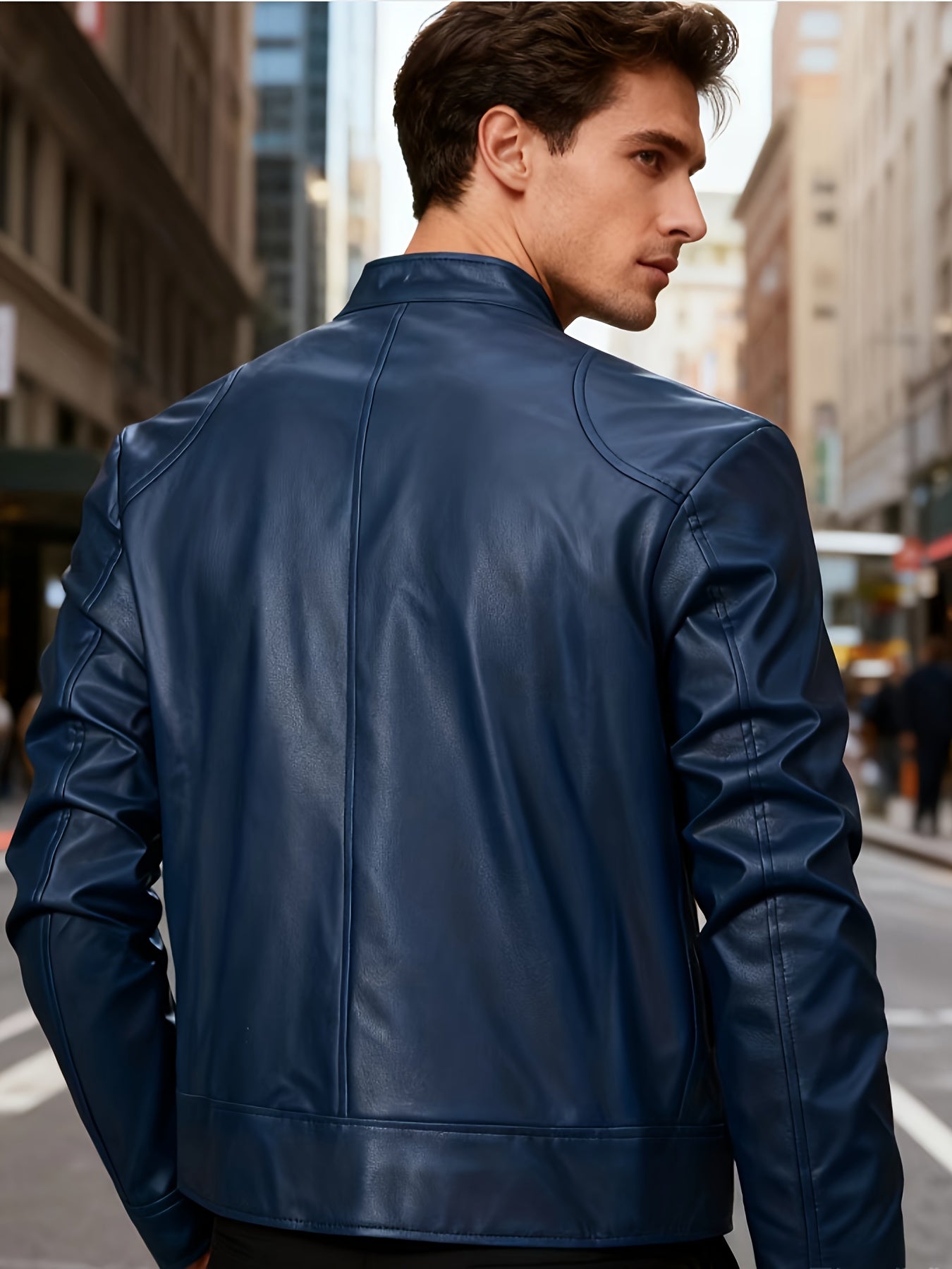 Men's Bomber Pilot Jacket - Zipper, Zipper, Baseball Collar, Windproof for Spring and Autumn Outdoor Wear, Daily Casual Wear | Pullover Style | Zipper, Bomber Jacket