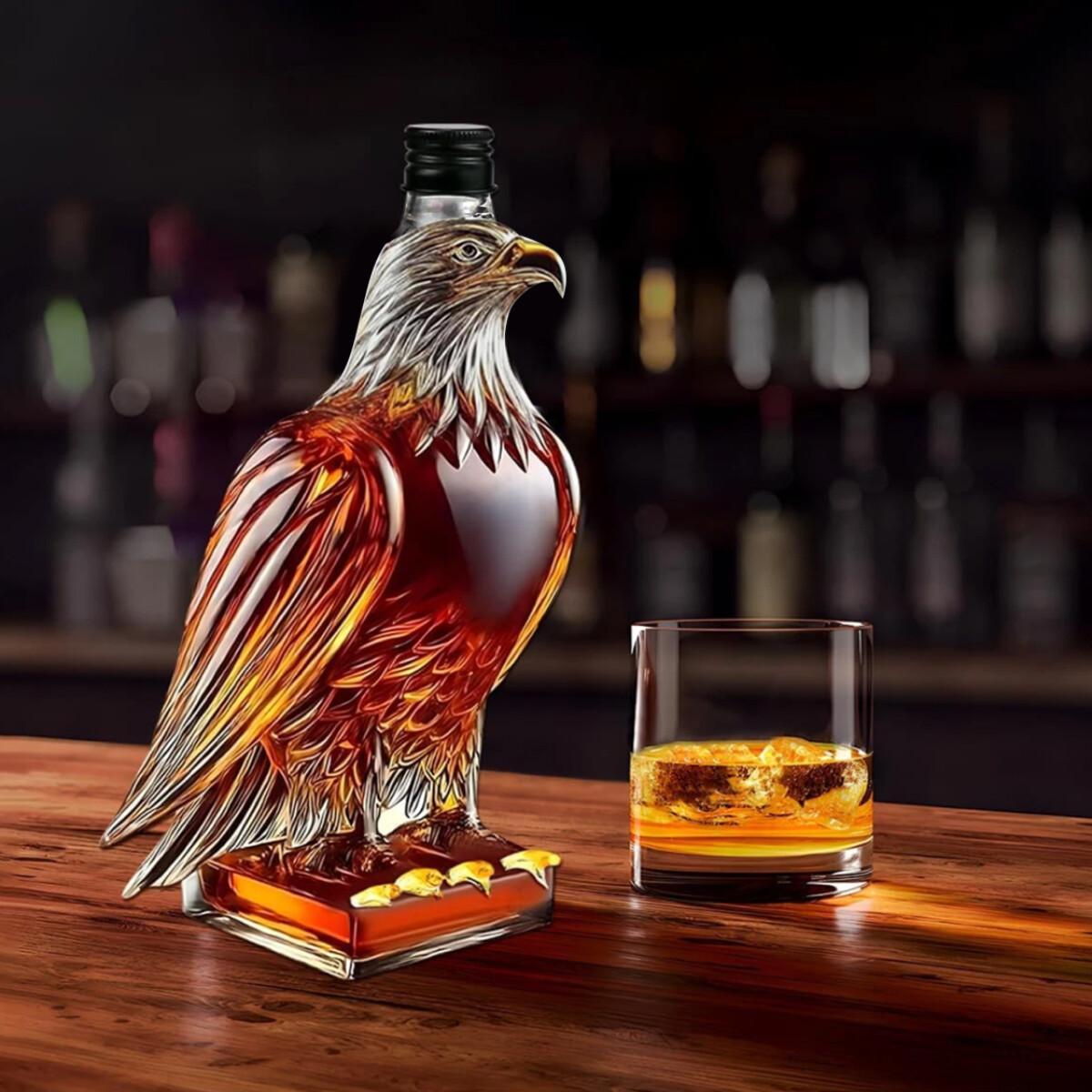 Whiskey Eagle Glass Decanter Men'S Fun Whiskey Bottle Home Bar Decoration Gift Whiskey Decanter Set GiftChoice