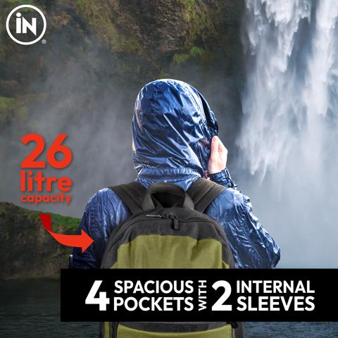 Waterproof Travel Backpack for Men and Women - Camping, Hiking, School - 43x30x28cm
