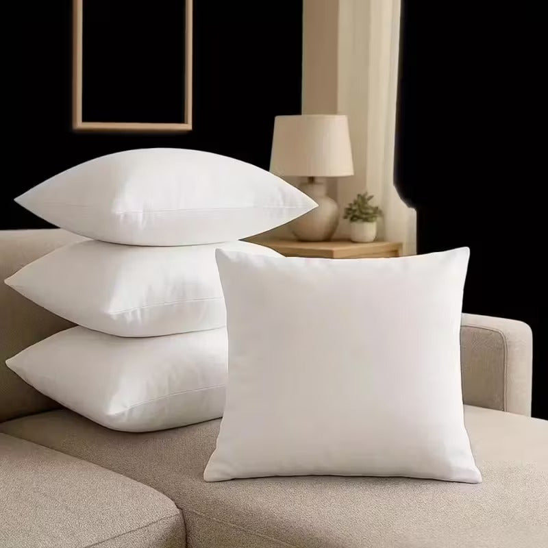 Divine Textiles -Deep Extra Fill Cushion Inserts Square Shape – Soft Cushion Pads for Sofa, Couch and Home Decoration