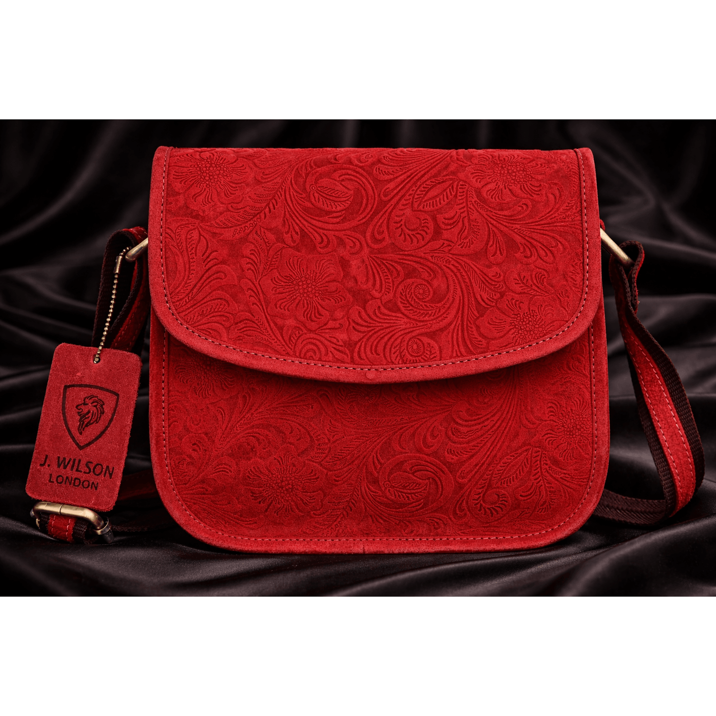 Genuine Leather Bags for Women Flower emboss small Cross Body Bag for Everyday Travel Small Compact Handbag