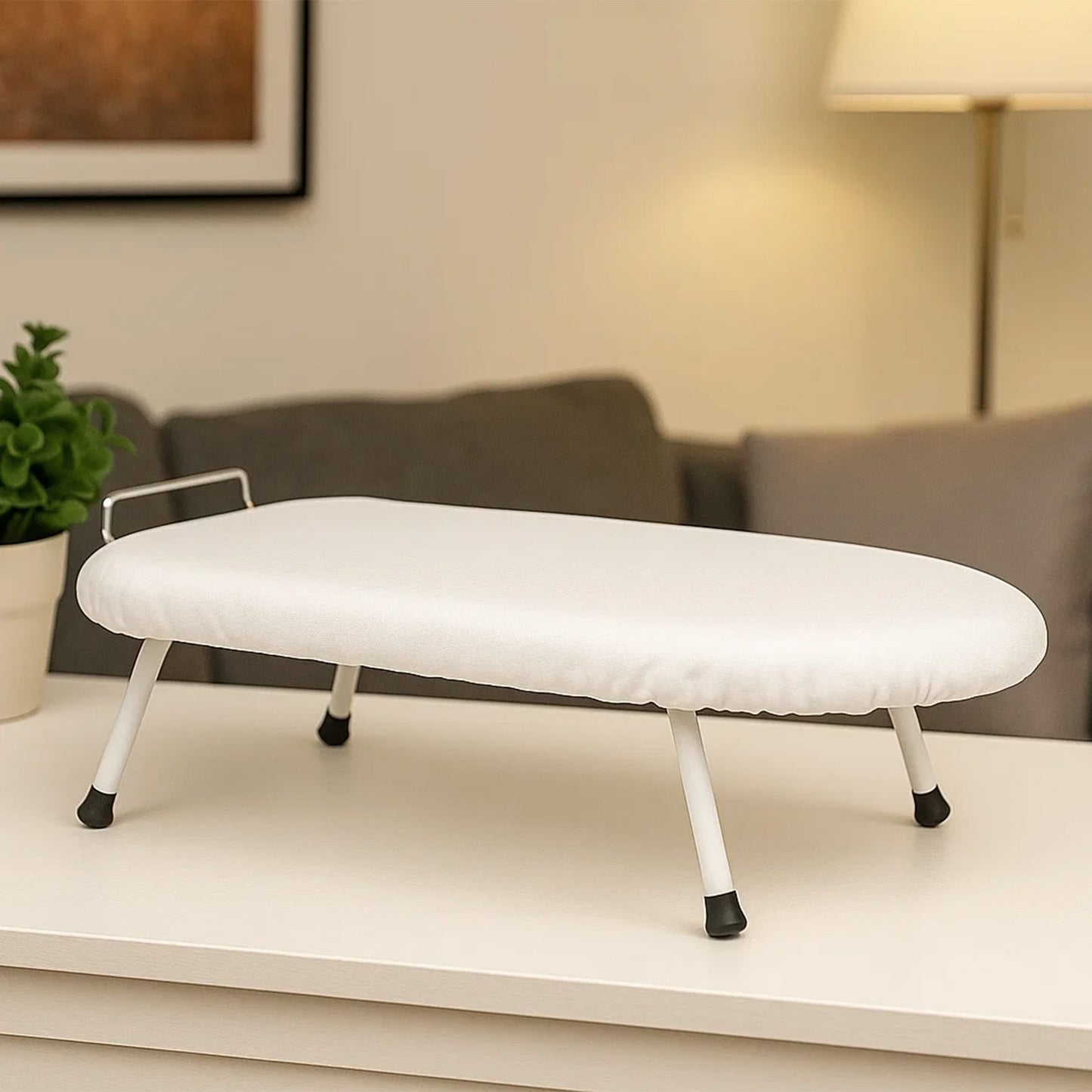 1pc Compact Folding Ironing Board with Space-Saving, Easy Storage, Multi-Use Design for Home Use, Durable Plastic Material, Ironing Boards