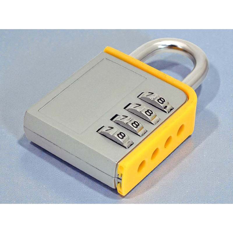 4-PACK Combination Padlock Lock Steel Shackle Gym Locker Toolbox - 5 Year Warranty