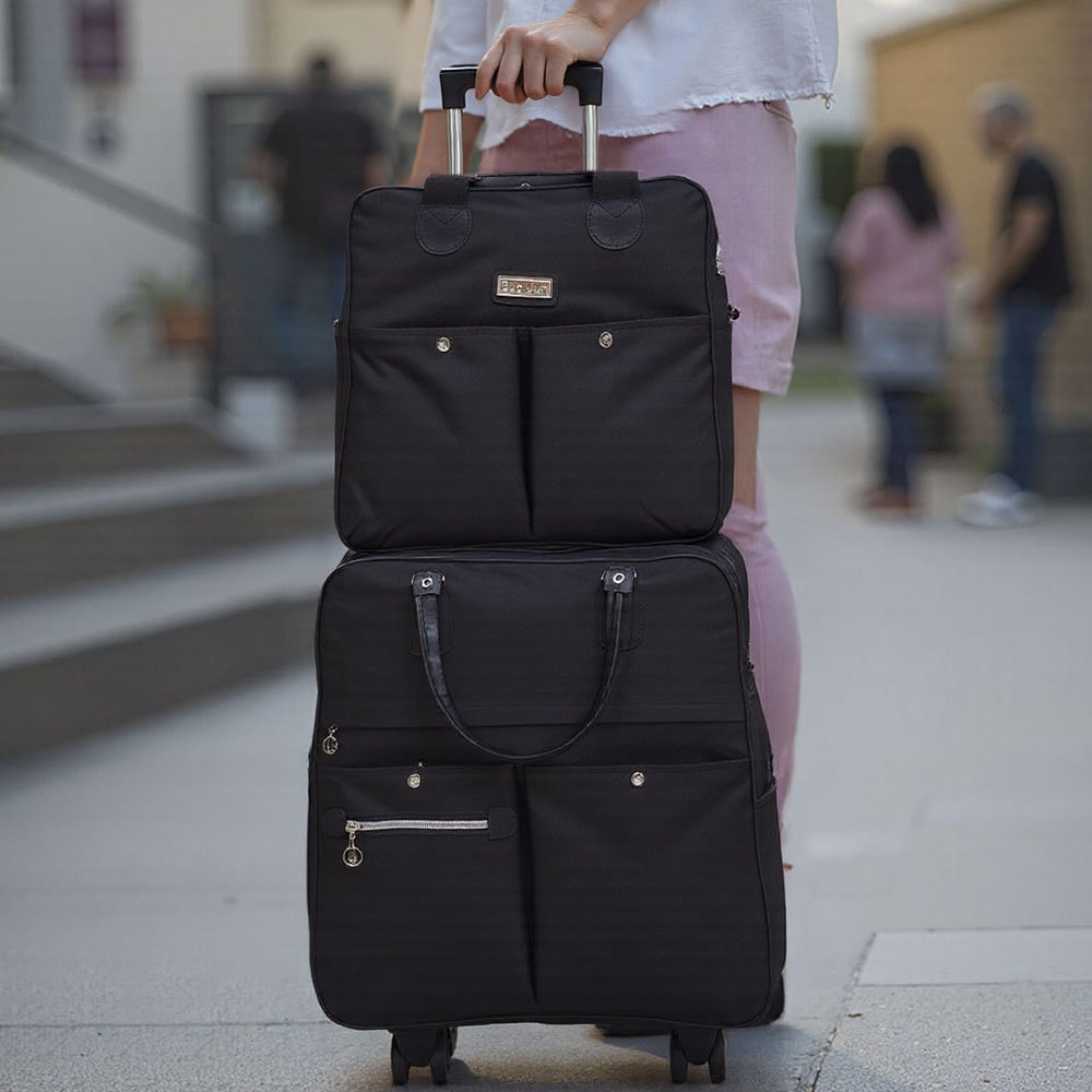2 Piece Lightweight Rolling Luggage Set with Spinner Wheels, Suitcase Set, Spinner Luggage Set, Carry - on Suitcase and Matching Travel Bag for Business Trips, Versatile Luggage Solution for Vacation Getaways, Weekend Trips a