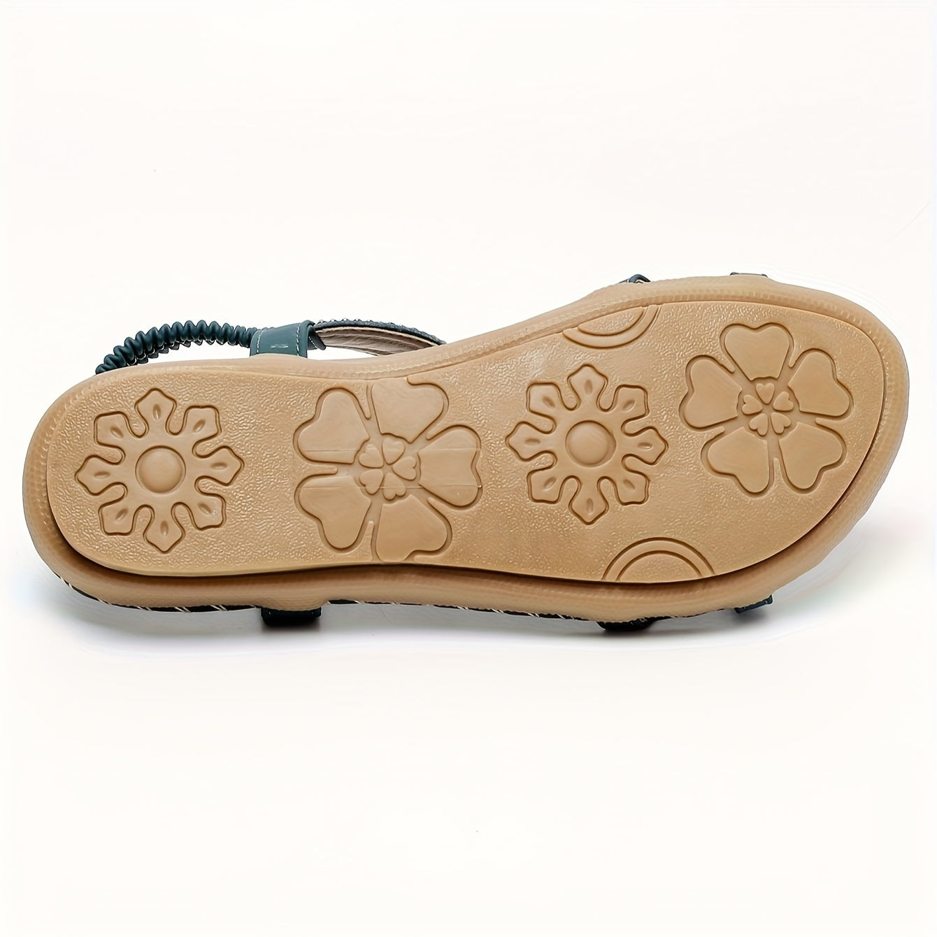 Spring/Summer New Bohemian Style Women's Fashion Outdoor Elegant Comfortable Hand-Woven Beach Elastic Strap Sandals, Women Shoes