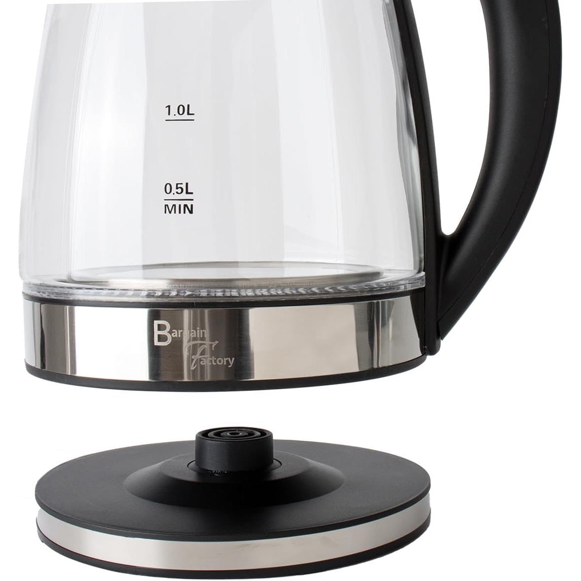 Electric Glass Kettle – 2L Fast Boil, Bpa-Free with Blue LED & Boil-Dry Protection
