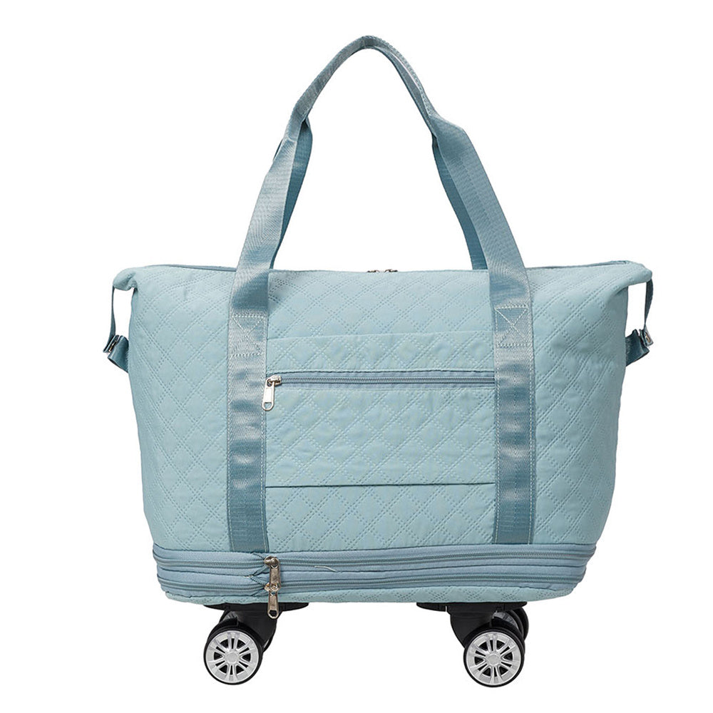 Travel Tote Bag with Detachable Wheels, Multifunctional Travel Bag with A Partition Section, Expandable Luggage Bag, Large Capacity Travel Duffle Bag Gym Tote Bags, Shoulder Bag, Gift for Wife and Parents