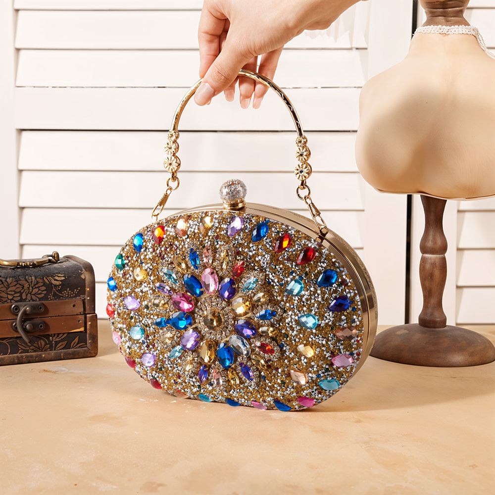 Beaguful Women'S Evening Bags Sparkly Rhinestone Clutch Purses Luxury Handbags, Perfect for All Ages in Special Events, Wedding, Evening Party, Prom, Various Parties, Multiple Colors Available