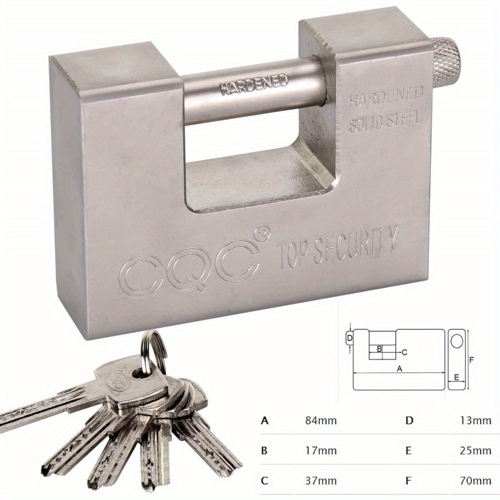 10 Key Heavy Duty Padlock Warehouse Container Security Lock Padlock Warehouse Garage Shutters Outdoor Door Chain Padlock