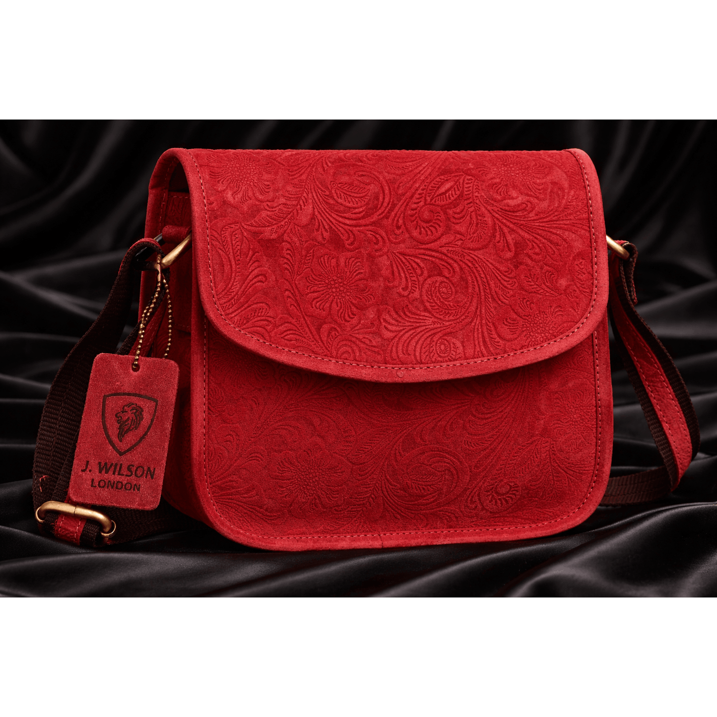 Genuine Leather Bags for Women Flower emboss small Cross Body Bag for Everyday Travel Small Compact Handbag