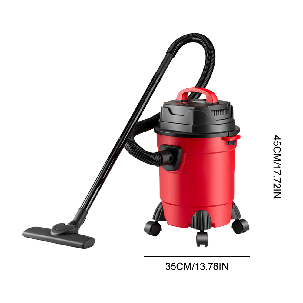 15L 800W Wet and Dry Vacuum Cleaner, 2 In 1 Vacuum Cleaner with HEPA Filtration, 4m Power Cord,18 kPa Vacuum Pressure, For Home Car Carpet Hard Floors Cleaning