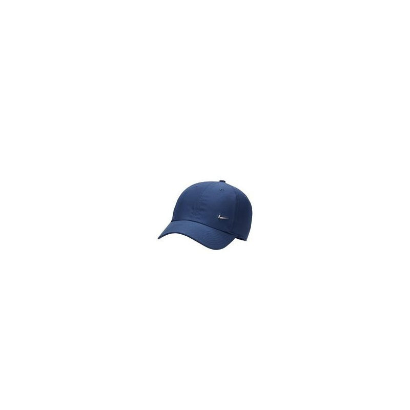 Nike Unisex All-Season Quick-Dry Logo Cap - Breathable Adjustable Snapback Hat for Men & Women, Black with White Emblem, Metal Swoosh Cap Nike Brand Design (Hand Wash Only)