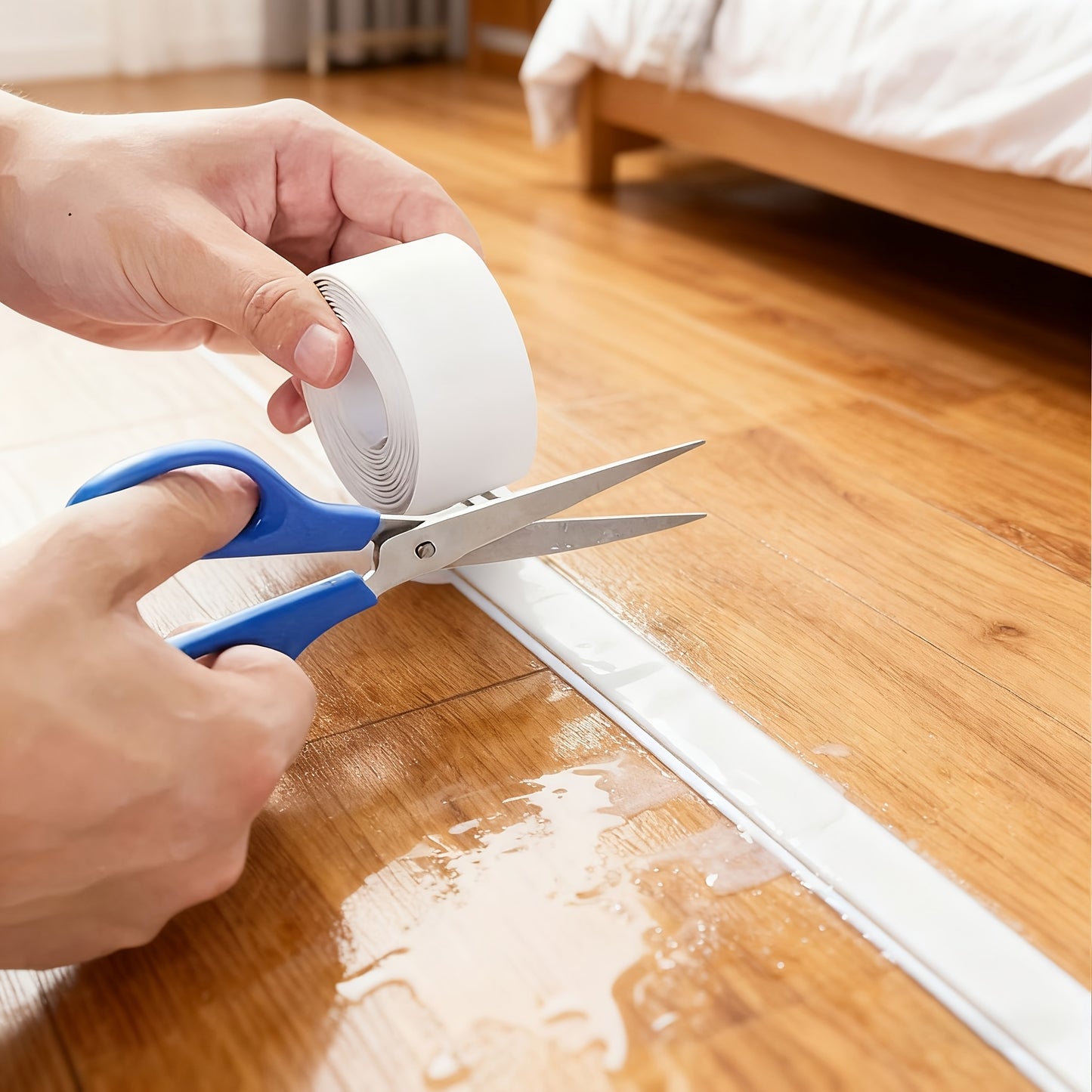 1pc Kitchen and Bathroom Waterproof Tape, Sink and Toilet Waterproof Tape, Easy to Cut, Suitable for Use in Home Decorations During Halloween and Christmas Events,Sealant for Leak-proof Design of Kitchen and Bathroom, Bathtub