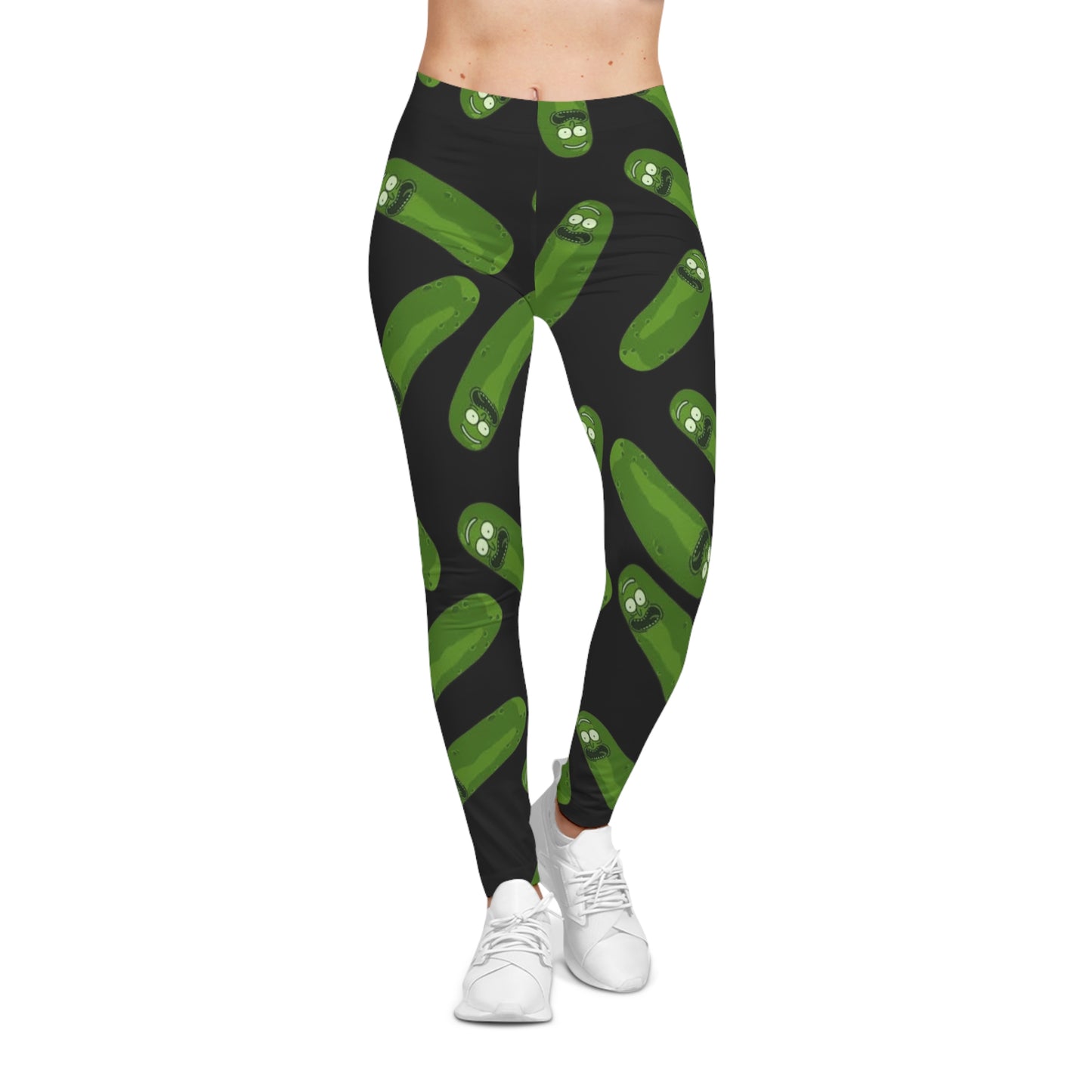 Pickle Pattern Women's Casual Leggings - Fun Activewear for Foodies, Fitness, Gifts, Eco-Friendly Style, Everyday Comfort