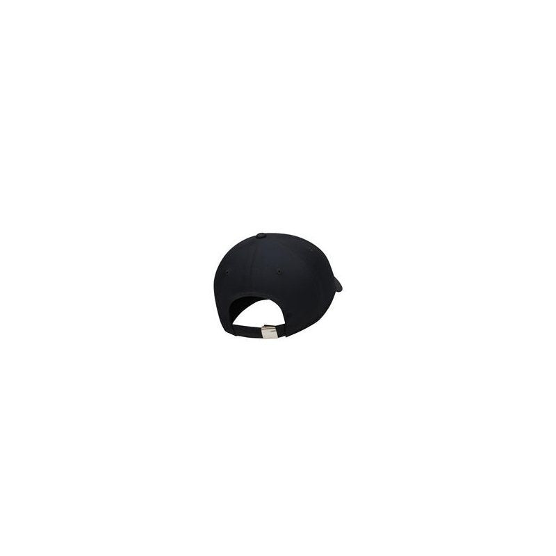 Nike Unisex All-Season Quick-Dry Logo Cap - Breathable Adjustable Snapback Hat for Men & Women, Black with White Emblem, Metal Swoosh Cap Nike Brand Design (Hand Wash Only)