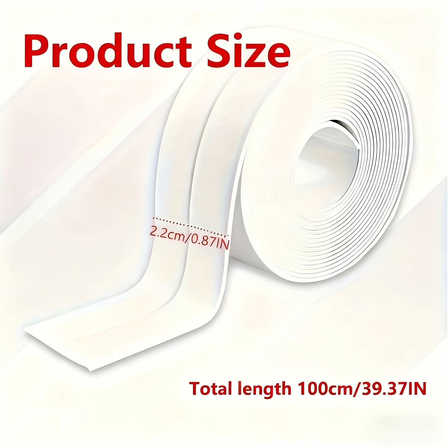 1pc Kitchen and Bathroom Waterproof Tape, Sink and Toilet Waterproof Tape, Easy to Cut, Suitable for Use in Home Decorations During Halloween and Christmas Events,Sealant for Leak-proof Design of Kitchen and Bathroom, Bathtub