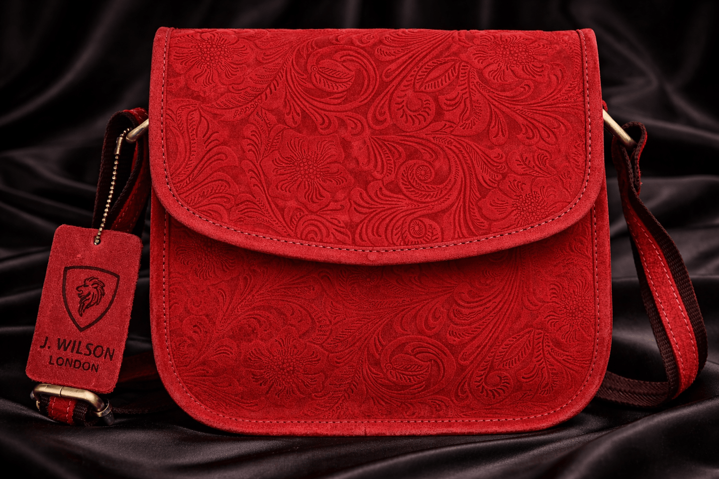 Genuine Leather Bags for Women Flower emboss small Cross Body Bag for Everyday Travel Small Compact Handbag