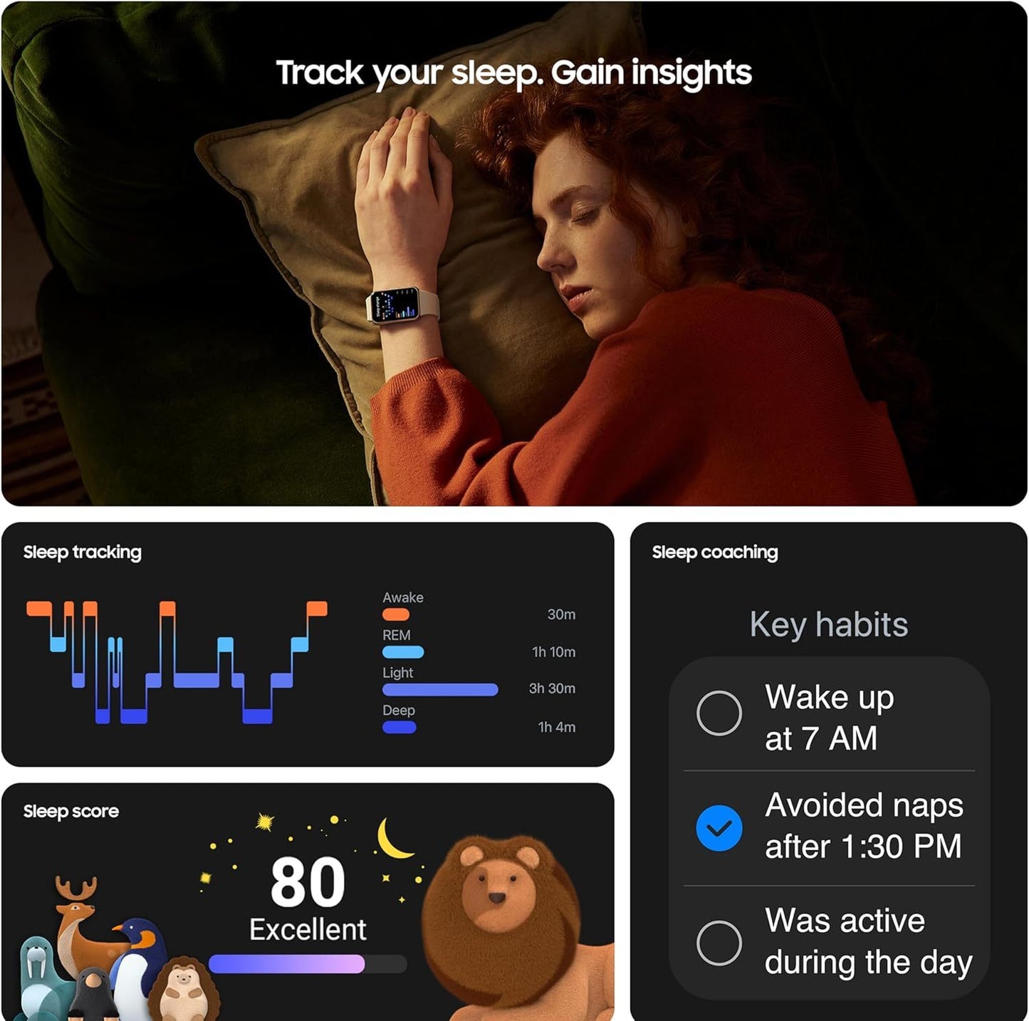 Samsung Galaxy Fit3 (Silver), 40mm AMOLED Display with Aluminium Body, Comprehensive Fitness and Health Tracking, Upto 13-Day Battery with Fast Charging, 5ATM & IP68 Rating