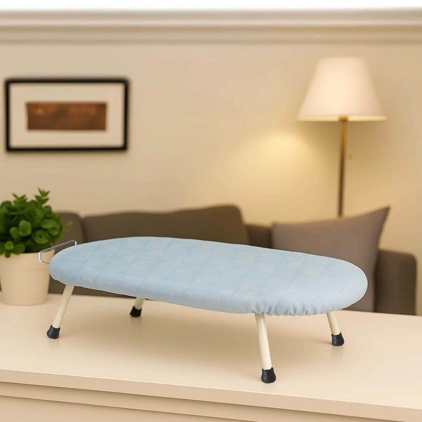 1pc Compact Folding Ironing Board with Space-Saving, Easy Storage, Multi-Use Design for Home Use, Durable Plastic Material, Ironing Boards