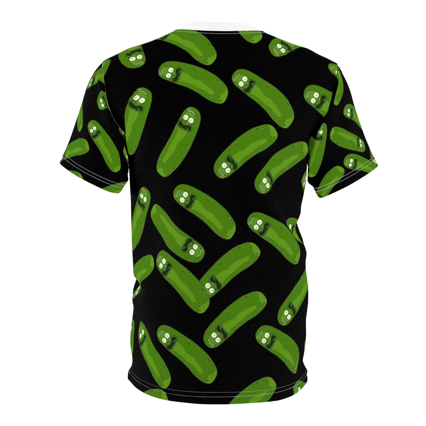 Funny Pickle Pattern Unisex Tee, Quirky Graphic T-Shirt for Gift, Casual Wear, Birthday, Foodie Humor, Lightweight Summer Shirt