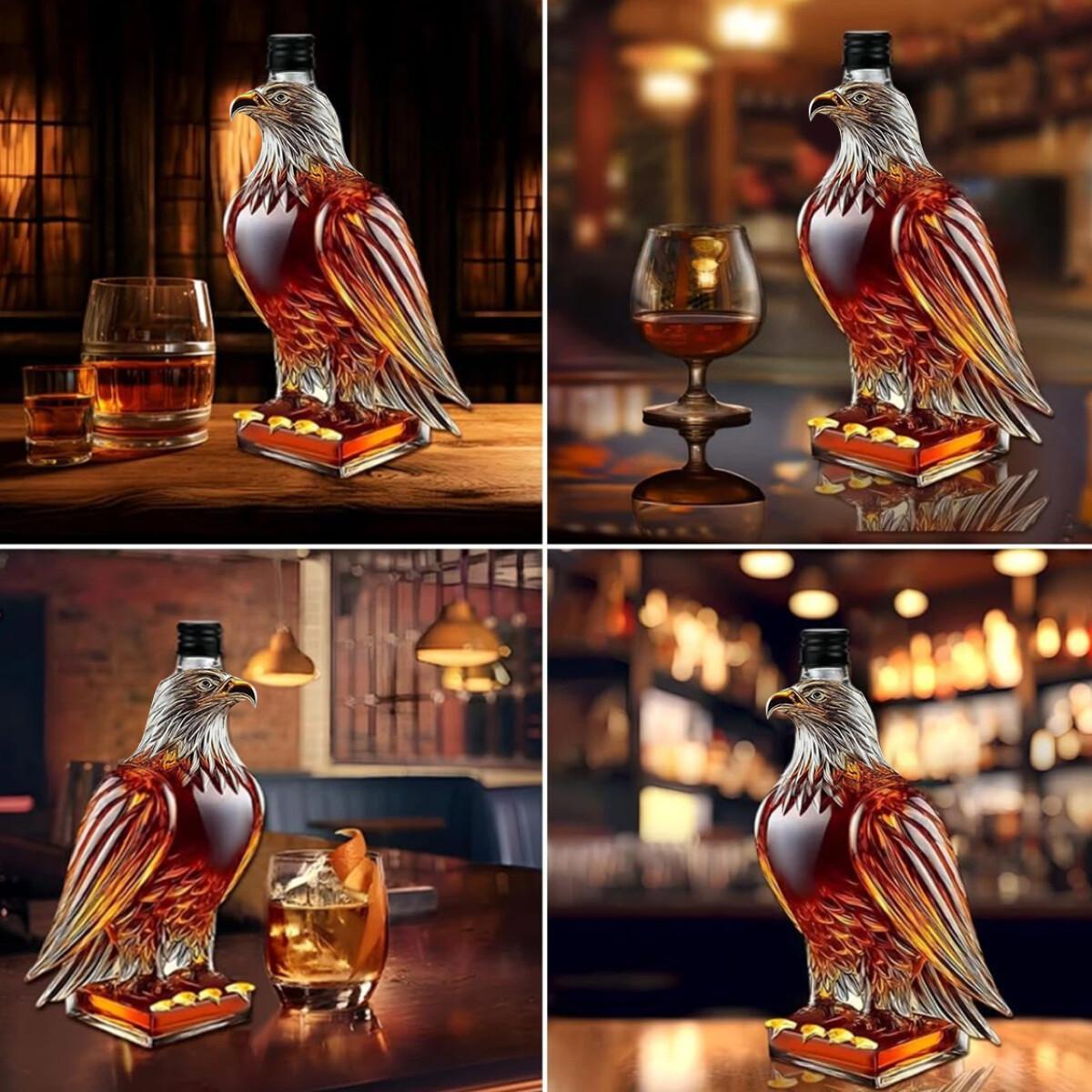 Whiskey Eagle Glass Decanter Men'S Fun Whiskey Bottle Home Bar Decoration Gift Whiskey Decanter Set GiftChoice