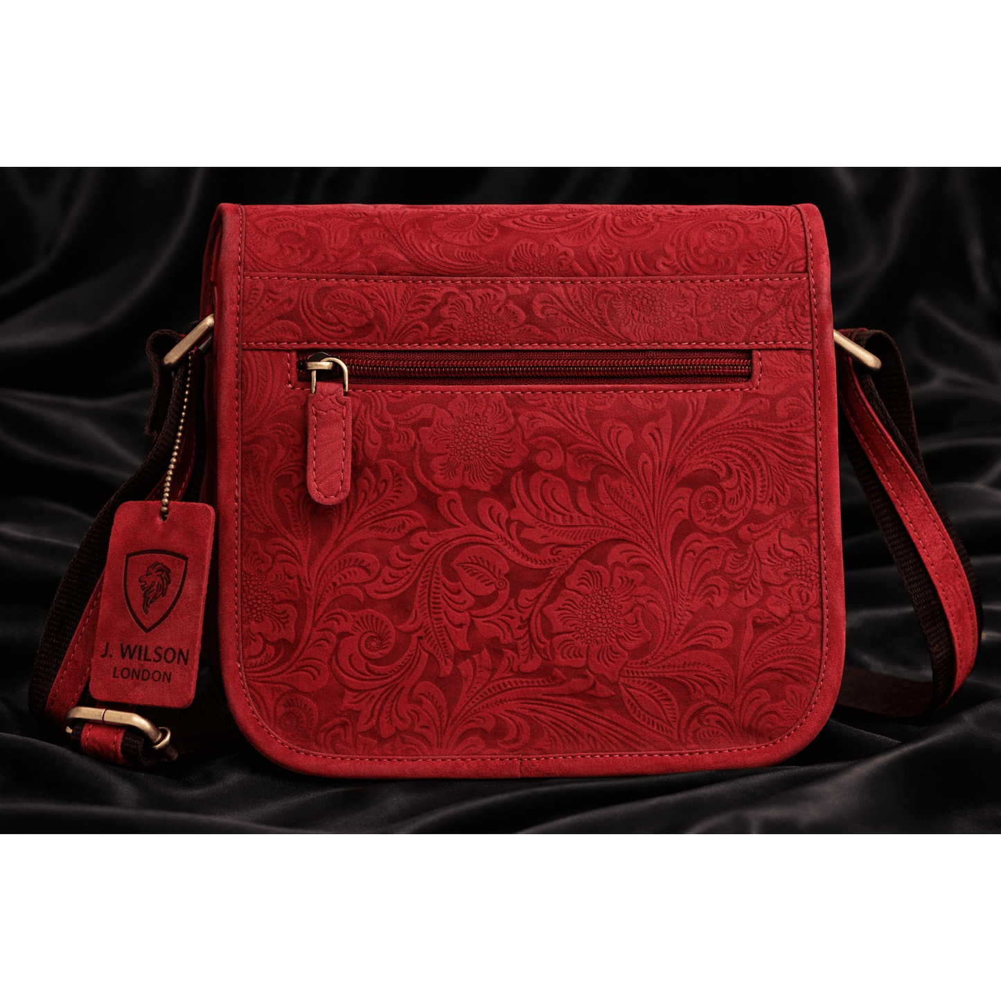 Genuine Leather Bags for Women Flower emboss small Cross Body Bag for Everyday Travel Small Compact Handbag