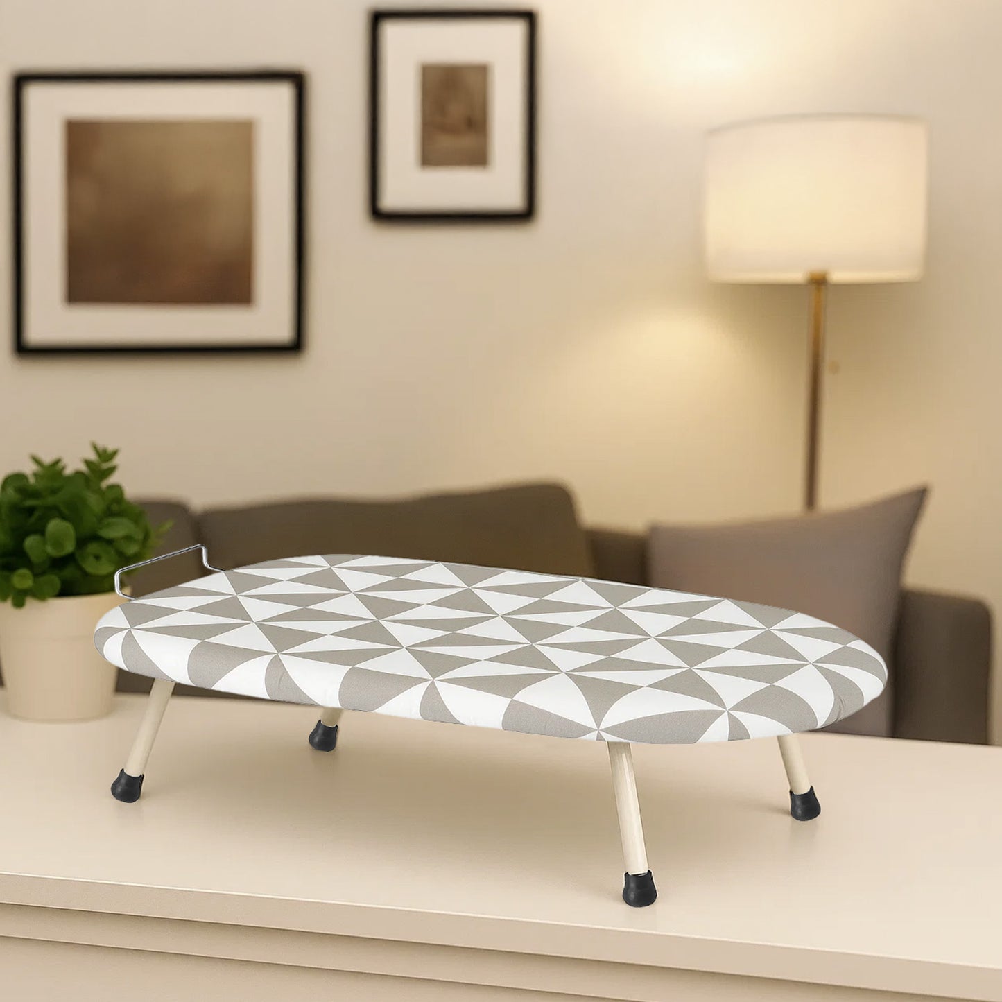 1pc Compact Folding Ironing Board with Space-Saving, Easy Storage, Multi-Use Design for Home Use, Durable Plastic Material, Ironing Boards