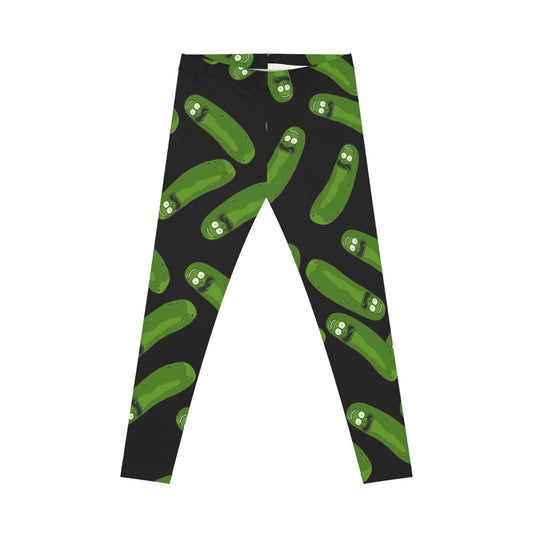 Pickle Pattern Women's Casual Leggings - Fun Activewear for Foodies, Fitness, Gifts, Eco-Friendly Style, Everyday Comfort