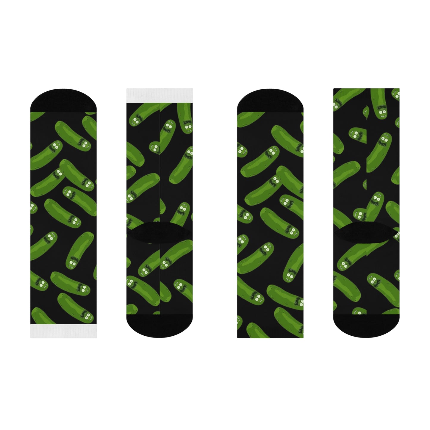 Pickle-Themed Cushioned Crew Socks for Fun, Gifts, and Everyday Wear, Novelty Socks, Comfort Socks, Quirky Gift Ideas, Unique Accessories