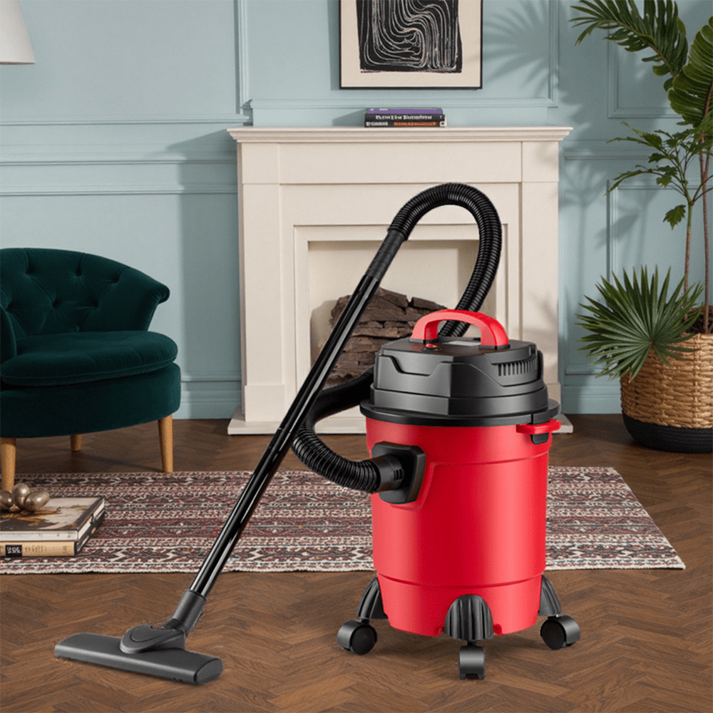 15L 800W Wet and Dry Vacuum Cleaner, 2 In 1 Vacuum Cleaner with HEPA Filtration, 4m Power Cord,18 kPa Vacuum Pressure, For Home Car Carpet Hard Floors Cleaning
