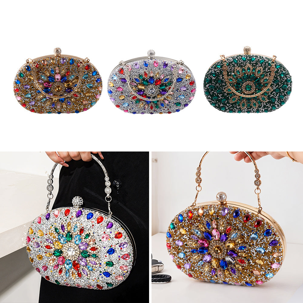 Beaguful Women'S Evening Bags Sparkly Rhinestone Clutch Purses Luxury Handbags, Perfect for All Ages in Special Events, Wedding, Evening Party, Prom, Various Parties, Multiple Colors Available