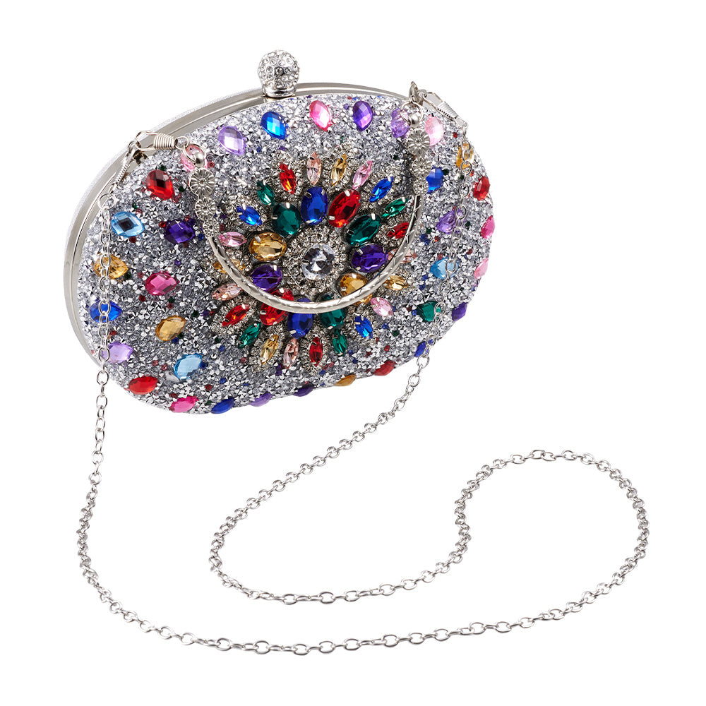 Beaguful Women'S Evening Bags Sparkly Rhinestone Clutch Purses Luxury Handbags, Perfect for All Ages in Special Events, Wedding, Evening Party, Prom, Various Parties, Multiple Colors Available