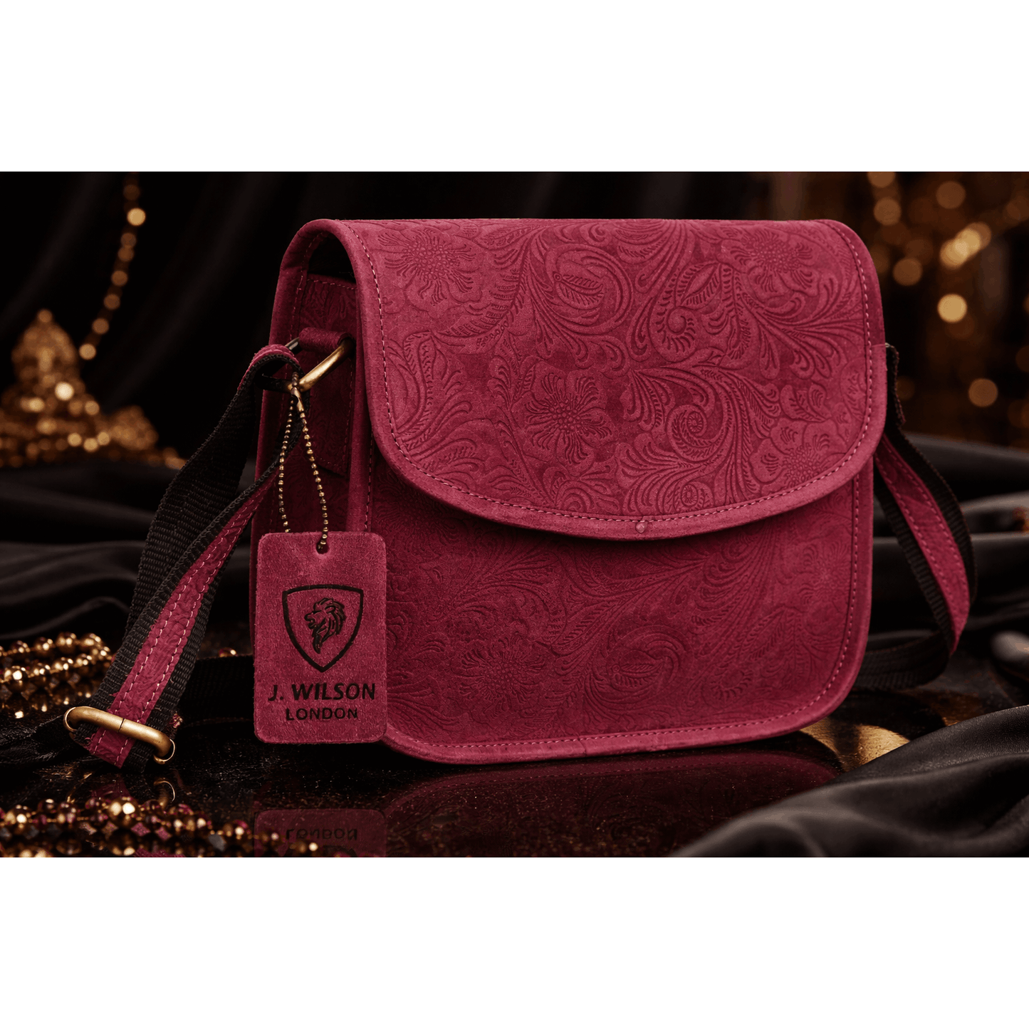 Genuine Leather Bags for Women Flower emboss small Cross Body Bag for Everyday Travel Small Compact Handbag