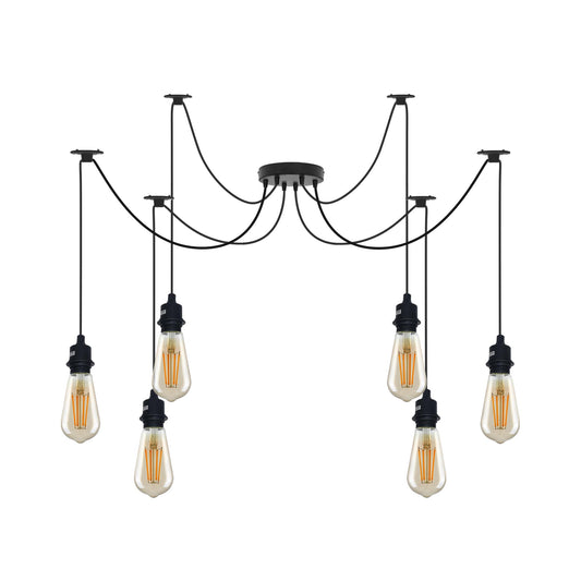 Industrial Spider Pendant Light Multi-Way E27~6298