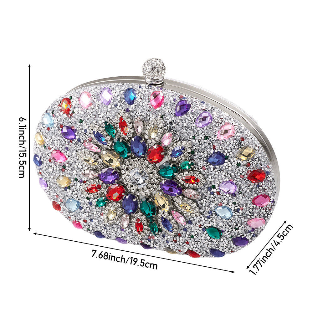 Beaguful Women'S Evening Bags Sparkly Rhinestone Clutch Purses Luxury Handbags, Perfect for All Ages in Special Events, Wedding, Evening Party, Prom, Various Parties, Multiple Colors Available