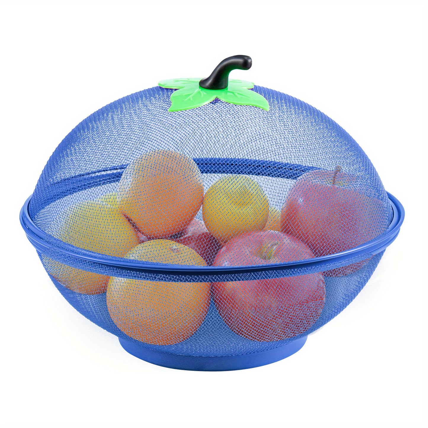 Fruits Bowl Basket Apple Shape Mesh with lid Tabletop Vegetable Holder Keep Unwanted Pets & Insects Out Kitchen Dishwashing Drain Basket